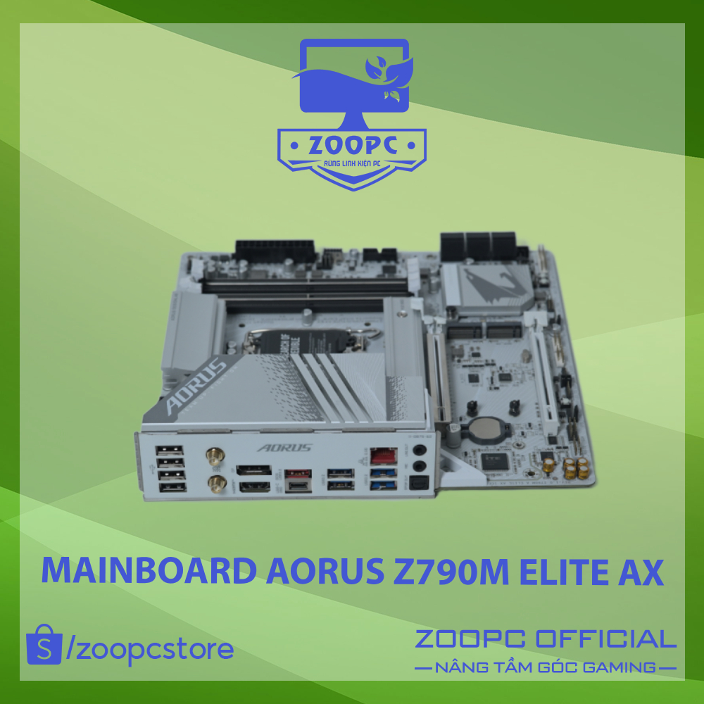[Hàng có sẵn] MAINBOARD AORUS Z790M Elite AX Iced| ZOOPCSTORE