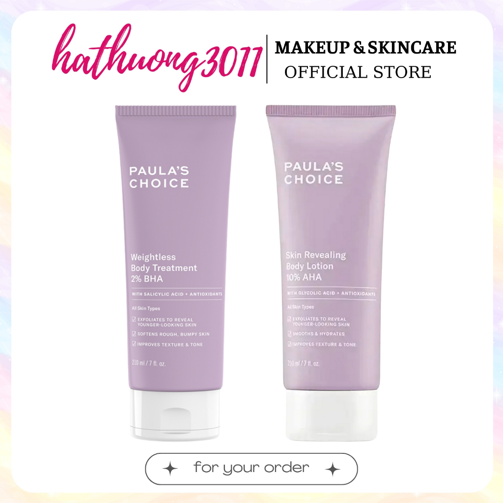 Kem Dưỡng Thể Làm Sáng Da chứa 2% BHA, PC Skin Revealing Body Lotion 210ML