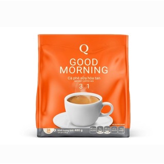  Combo 3 bịch cafe Good morning Trần Quang bịch 480g  24 gói x 20  