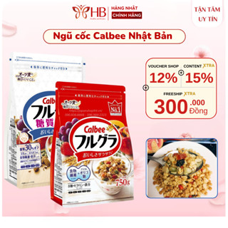 Ngũ Cốc Trái Cây Calbee, Ngũ Cốc Hoa Quả Sấy Nhật Bản gói 550g - 700g.