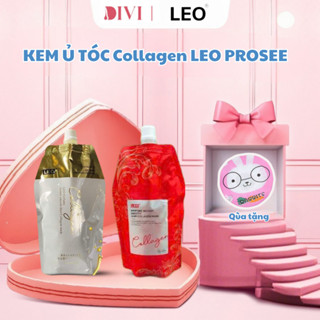 CHÍNH HÃNG Hấp dầu ủ tóc Collagen LEO PROSEE siêu mềm và thơm phục hồi tóc hư tổn nặng 500ml - Mỹ phẩm Divi