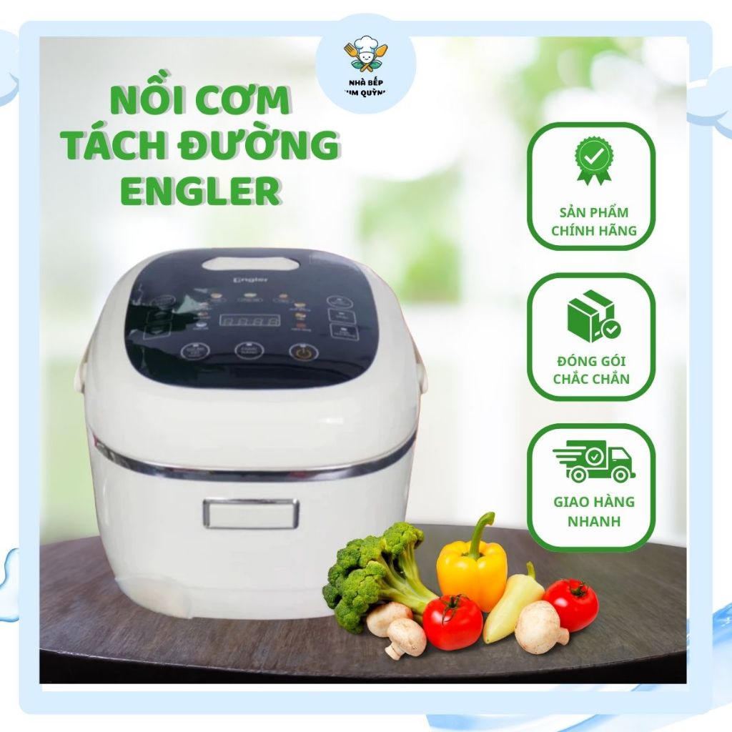 Nồi Cơm Tách Đường Engler EL9101 Dung Tích 1.4L Đa Chức Năng Giảm Tinh Bột Chất Điều Khiển Cảm Ứng B