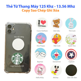 Thẻ từ thang máy tần số 125 Khz - 13.56 Mhz thẻ dán sao chép bằng máy chép thẻ từ