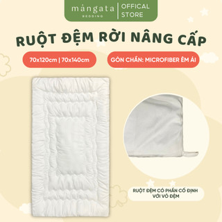 Ruột đệm ngủ cho bé cao cấp Mangata Bedding, đệm ngủ tháo rời vỏ ruột cho bé đi học dễ dàng vệ sinh