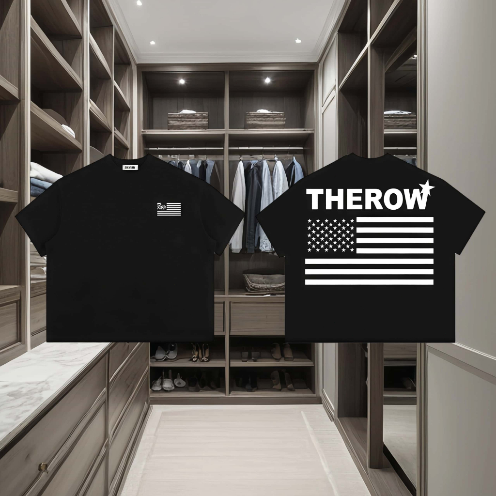 (COD) Áo Thun BoxyTay Ngắn Cotton 250gsm " CỜ MỸ " Áo Phông Forrm Rộng Mùa Hè Kiểu Đẹp Unisex Nam Nữ