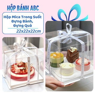 Hộp Mica Trong Suốt Đựng Bánh, Đựng Quà - Hộp Quà Trong Suốt - Hộp Trong Suốt Đựng Bánh Kẹo HMC01