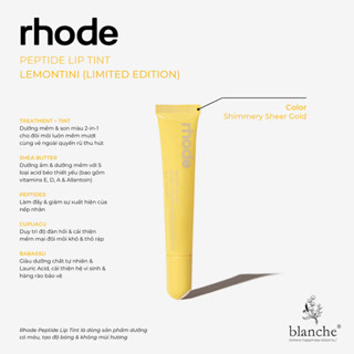 Son Dưỡng Môi Rhode Lip Tint Lemontini Ribbon Toast Raspberry Jelly Espresso PBJ - Đủ Bill US Hãng