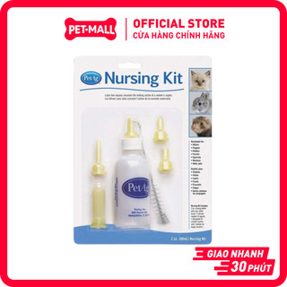  Bộ bình bú sữa cho chó mèo sơ sinh Pet AG Nursing Kit size nhỏ 60ml | 02oz Petmall 