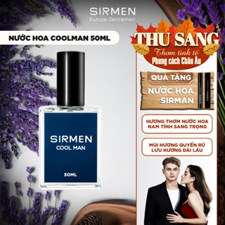 [Chai 50ml] Nước hoa nam SIRMEN COOL MAN Eau de Parfum Châu Âu cao cấp chai thơm thanh mát trẻ trung
