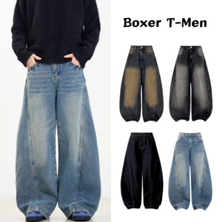 Quần jeans ống cong Unisex, quần jean ống rộng nam nữ form rộng màu xanh đen và wash new phong cách đường phố