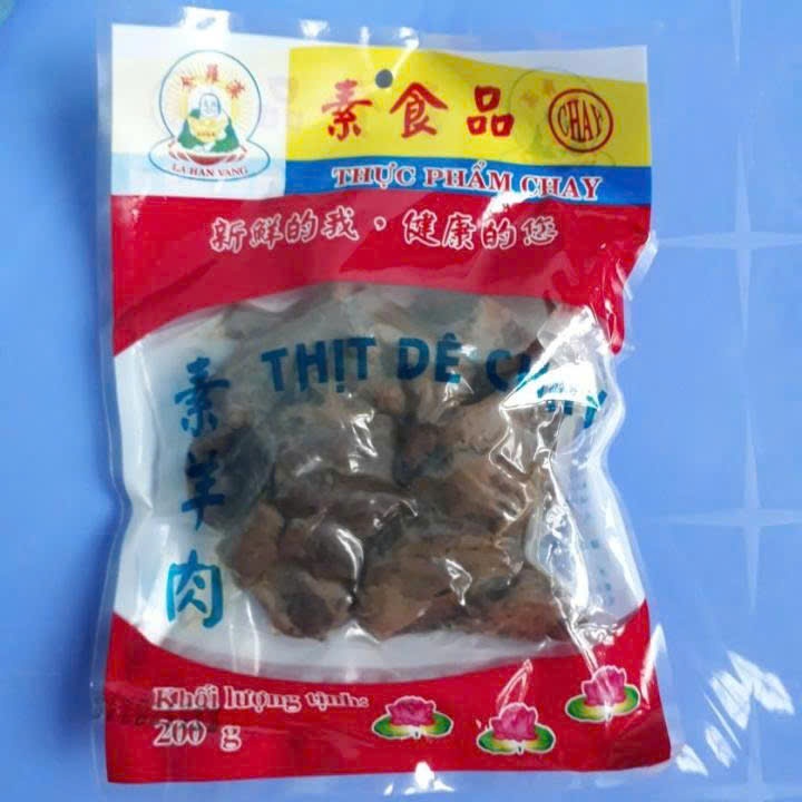 Thịt Dê Chay La Hán Vàng 200gr - Ngon- Dai {HÀNG kHÔ}