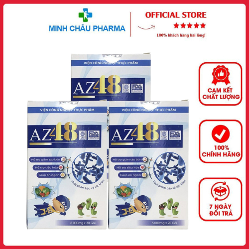 COMBO 3 HỘP MEN-AZ48-HỔ TRỢ TÁO BÓN TRẺ ĂN NGON - DP MINHCHAU
