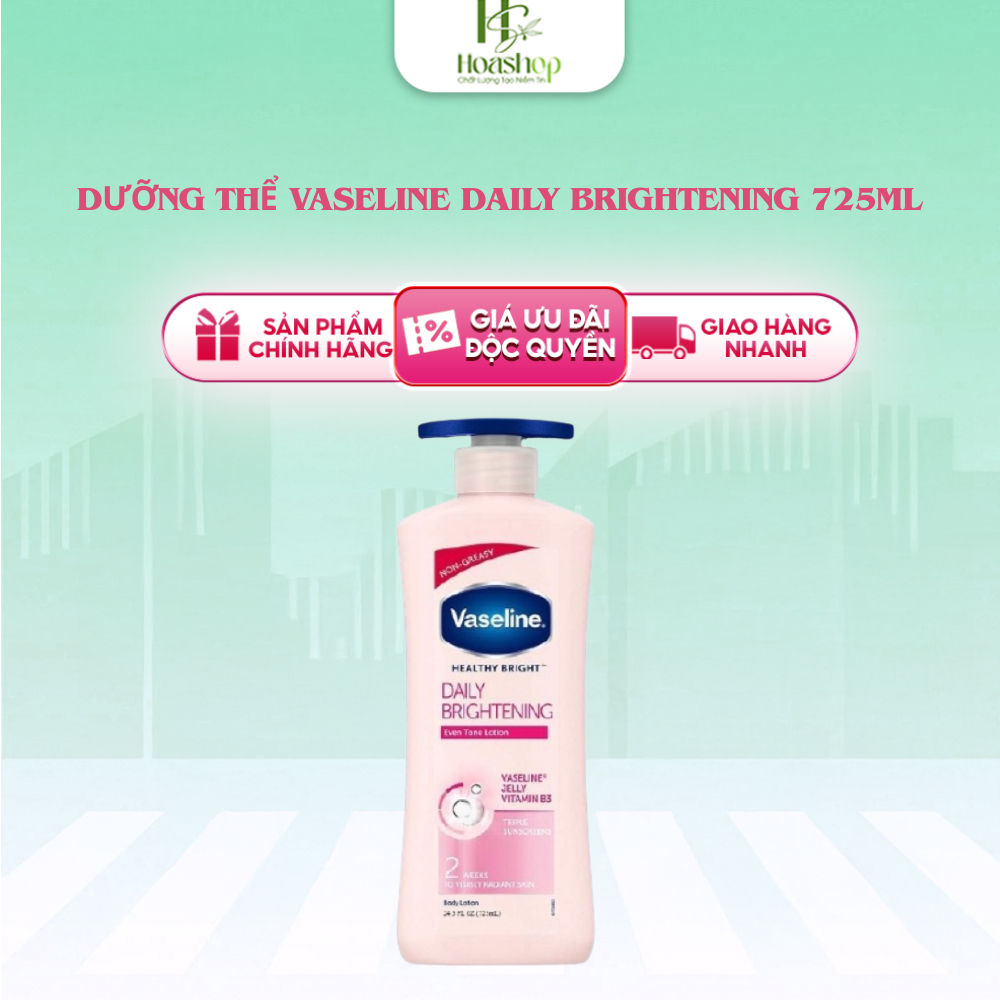 Dưỡng thể Vaseline Daily Brightening 725ml