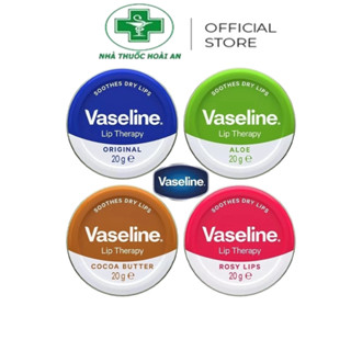  Son dưỡng môi VASELINE hộp thiếc tròn sáp nẻ môi Vaseline Lip Therapy Innisfree 20g Rosy Lips 