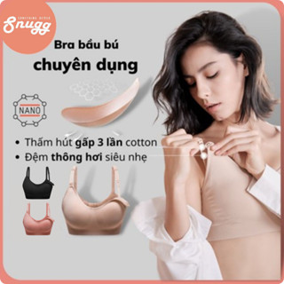 Áo ngực bầu và sau sinh spandex plus full chức năng, thoải mái, thoáng khí, đàn hồi Snugg - SNU1955