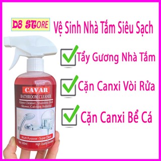 [ Siêu Sạch ] Tẩy Cặn Canxi Vách Kính - Vệ Sinh Nhà Tắm - Chai Xịt Làm Sạch Vòi Rửa, Gương - Tẩy Trắng Bồn Rửa, Gạch Men