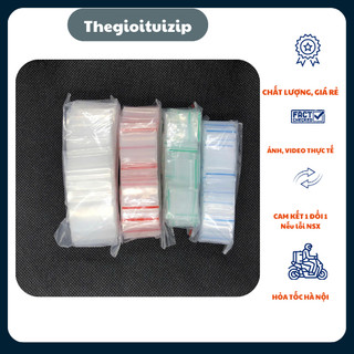 100 chiếc Túi zip mini đựng vòng, trang sức, đá quý vietbuy