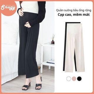 Quần bầu ống rộng 4 mùa, dệt kim, dáng suông, siêu mềm mát Snugg - SNU2140
