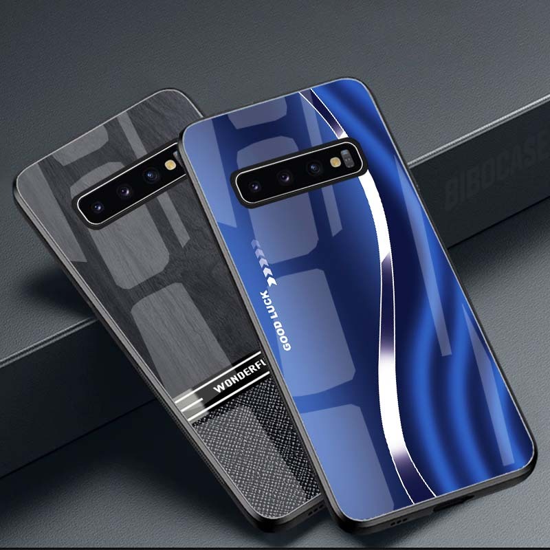 Ốp Lưng SAMSUNG S10, S10E, S10+, S10 5G mặt kính cường lực cao cấp, hàng new