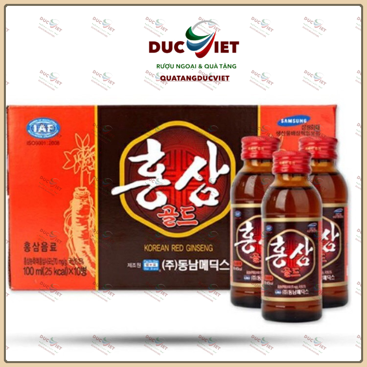 Nước Hồng Sâm Hàn Quốc (hộp 10 chai)