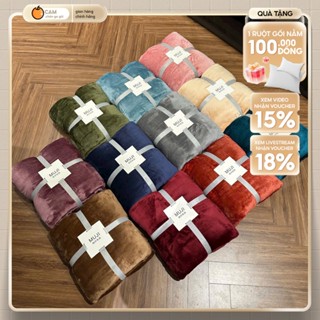  Chăn mùa đông lông tuyết 2mx2m2 nhập khẩu MUJI cao cấp dùng văn phòng tiện lợi - CAM CHĂN GA GỐI 