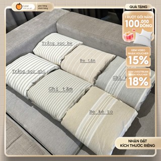 [NEW] Chăn hè cotton đũi MUJI nhập khẩu, 2mx2m3 mát mịn, kháng khuẩn chống ẩm mốc - CAM CHĂN GA GỐI