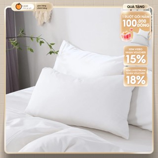  Ruột gối nằm 50x70 bông hữu cơ cao cấp êm ái không xẹp giảm nhức mỏi vai gáy - CAM CHĂN GA GỐI 