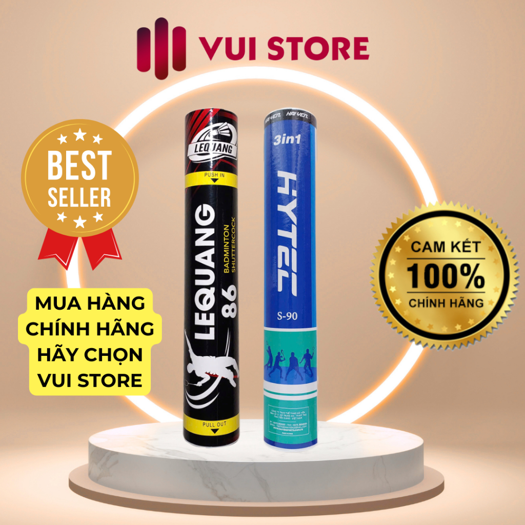 Cầu lông bán nhân tạo 3in1 - LE QUANG 86 -  HAI YEN S90 - HỘP 12 QUẢ - CHÍNH HÃNG