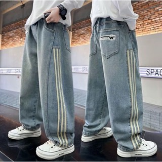   JN  QUẦN JEANS 15-58KG ỐNG SUÔNG VIỀN THỂ THAO DÀNH CHO BÉ TRAI_PHONG CÁCH ĐỘC ĐÁO 
