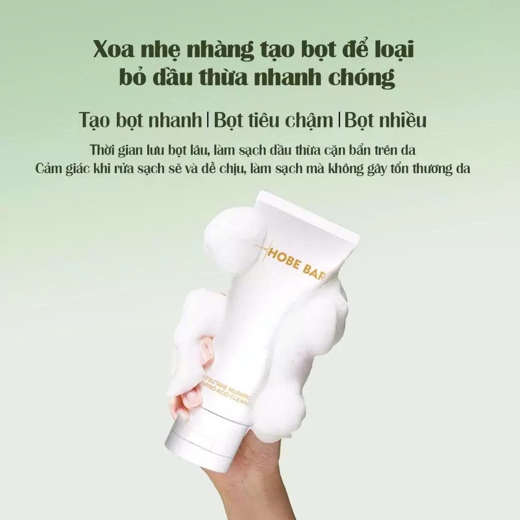 [Mua 1 Tặng 1] Sữa Rửa Mặt HOBEBAR 50ml – Giảm Mụn, Kiểm Soát Dầu, Làm Sạch Sâu & Dưỡng Trắng Da