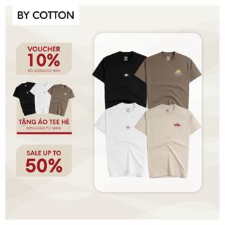 Áo Thun Nam By Cotton Cao Cấp Tay Ngắn, Cổ Tròn Form Slimfit Bộ Sưu Tập Hè