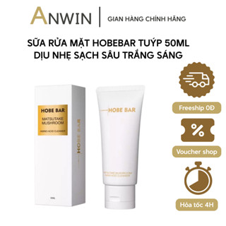   Mua 1 Tặng 1  Sữa Rửa Mặt HOBEBAR 50ml – Giảm Mụn Kiểm Soát Dầu Làm Sạch Sâu & Dưỡng Trắng Da 