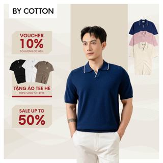 Áo Thun Polo Nam Dệt Kim By Cotton Cao Cấp Visco Multi Color