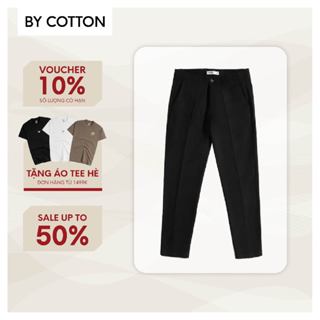 Quần Dài Nam By Cotton Cao Cấp Regular Chinos Kaki Black