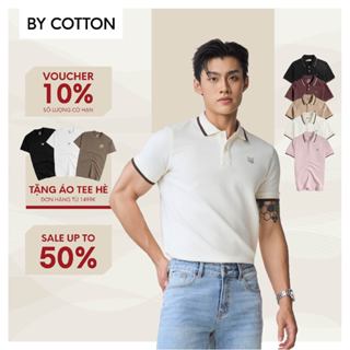 Áo Thun Polo Nam By Cotton Cao Cấp Chất Vải Gân Thêu Fox Multi Color
