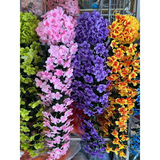 Chùm Đỗ Quyên Hoa Lụa Cao Cấp Trang Trí Decor - Hoa Treo Tường -Hoa Giả - Hoa Lụa
