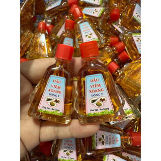 Combo 10 chai dầu viêm xoang vàng chai to 7ml ( có rễ  )