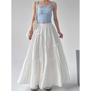 Chân váy nữ dáng dài thiết kế 5 tầng thắt nơ siêu xinh First Meet Outfit, chân váy xoà chất liệu voan mềm lên siêu xinh