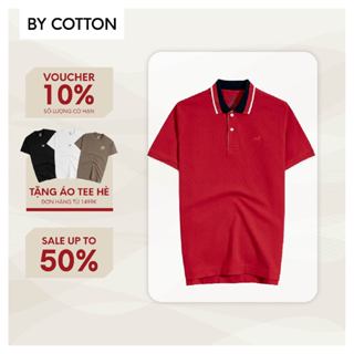 Áo Thun Polo Nam Cao Cấp Pique 2.0 Đỏ Thêu Logo Ngựa By Cotton