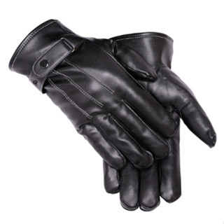 Găng tay da, Bao tay da nam nữ mùa đông giữ ấm lót nỉ bên trong chống lạnh thiết kế cao cấp - GT0005