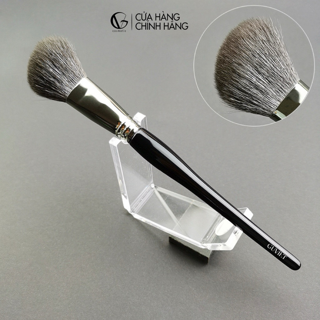 Cọ tạo khối mặt GUVIET màu đen, chất lông tự nhiên mềm mại và dễ sử dụng
