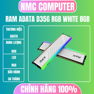 Ram PC Adata D35G XPG RGB 8GB DDR4 3200 Màu trắng chính hãng bảo hành 36 tháng