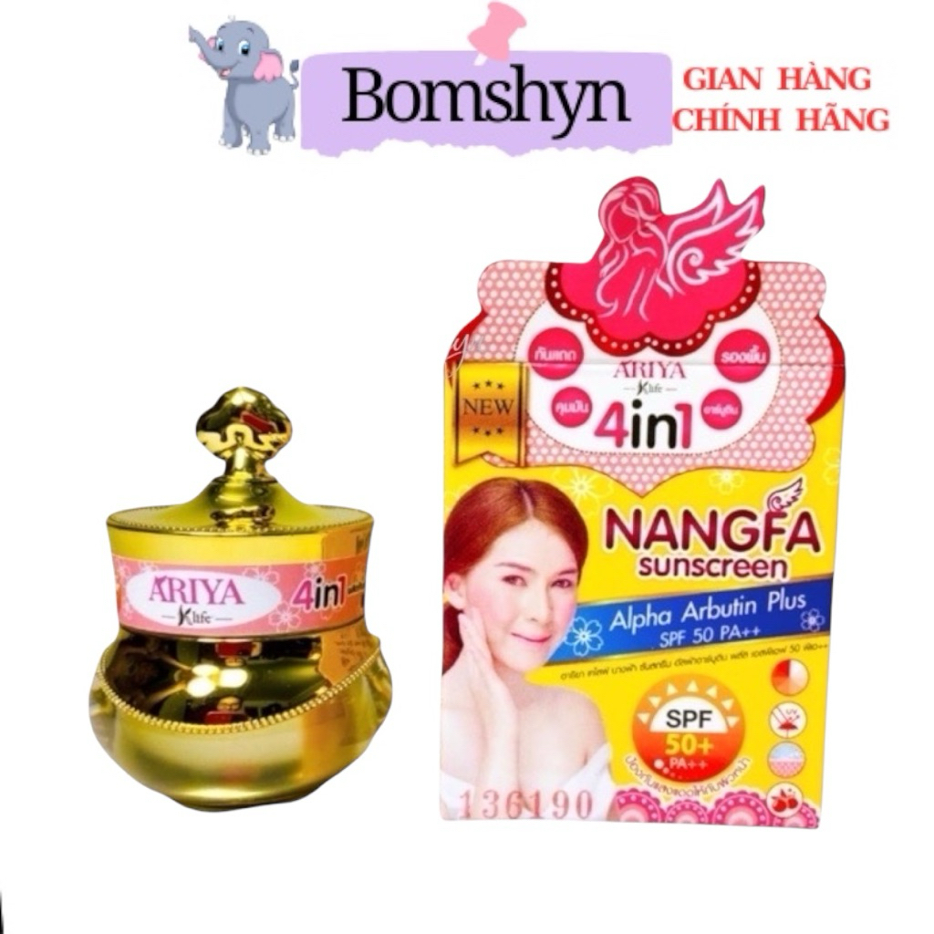Kem chống nắng dưỡng da che khuyết điểm Nangfa thái lan