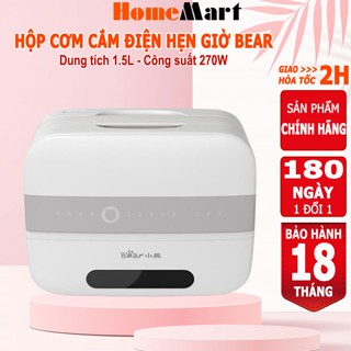Hộp cơm cắm điện giữ nhiệt Bear hộp cơm văn phòng hâm nóng, nấu chín thức ăn – Bảo hành 6-18 tháng