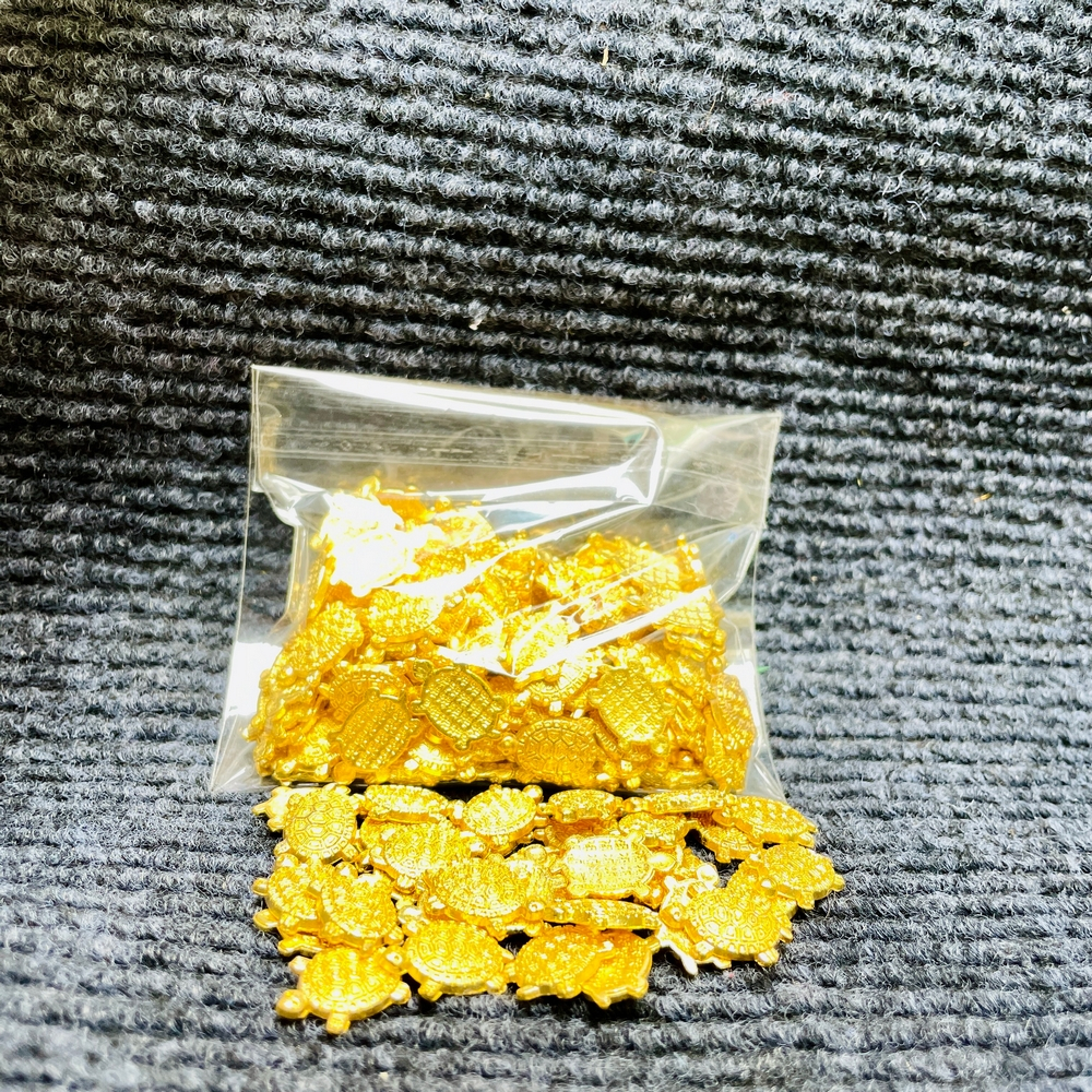 10 Con Rùa Tiền Vàng Phong Thủy, Rùa Vàng Mini Trang Trí