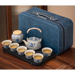 (Kèm vali) Bộ Ấm Trà Hoa cúc cổ Vintage - Món Quà Tinh Tế Dành Cho Người Yêu Trà. Dona  Home Decor
