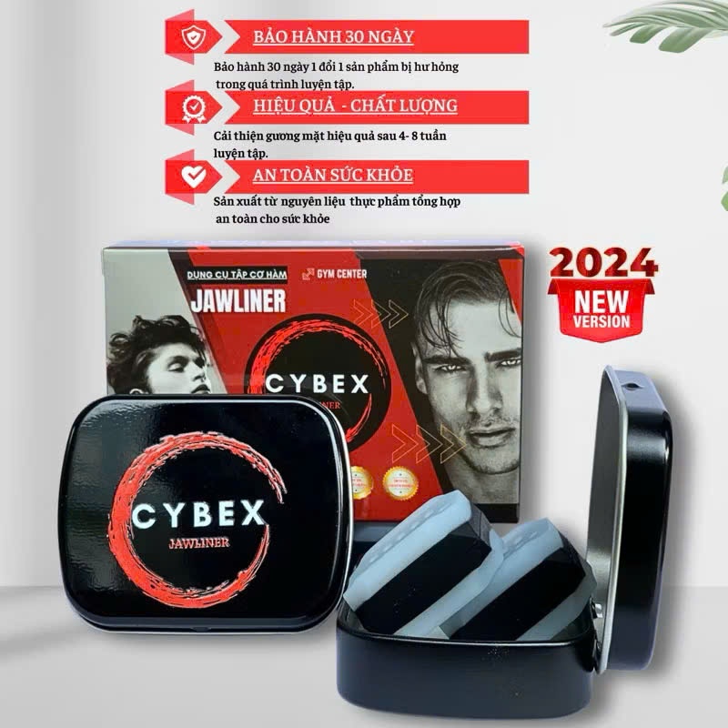 Mua 2 Tặng 1 - Dụng Cụ Tập Cơ Hàm JAWLINER  CYBEX - JAWLINER Silicon Tập Cơ Mặt Giảm Mỡ Mặt Nọng Cằm