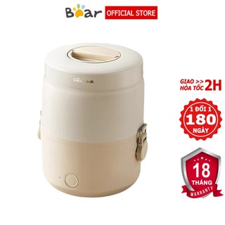  Hộp cơm cắm điện giữ nhiệt Bear 2 khay Inox 1.5L hâm nóng và tự nấu chín thức ăn – Bảo hành 6-18T 