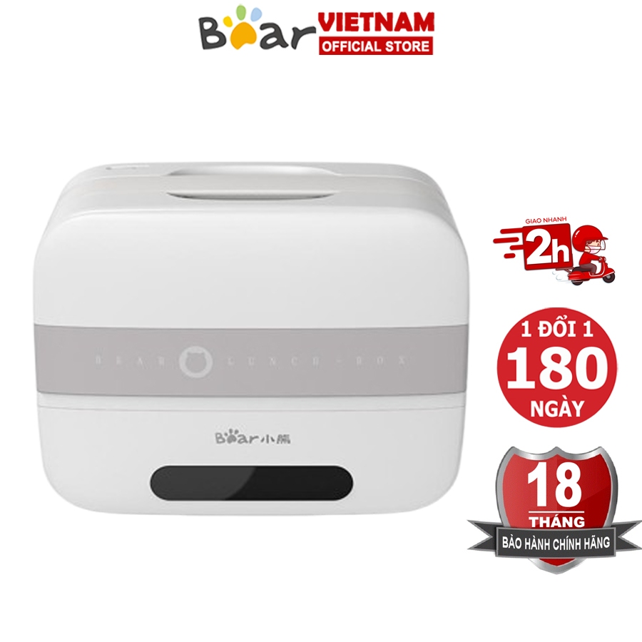 Hộp cơm điện 1.5L Bear DFH-C15H1/B17K2 hộp cơm giữ nhiệt hâm nóng nấu chín thức ăn – BH 6-18 tháng