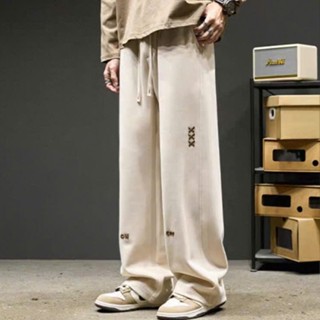 QUẦN NHUNG TĂM Ống Rộng Nam Nữ Thêu Chữ ON OFF Unisex - Quần Dài Ống Suông Cạp Chun Eo Vải Co Dãn Dày Dặn Ấm Áp